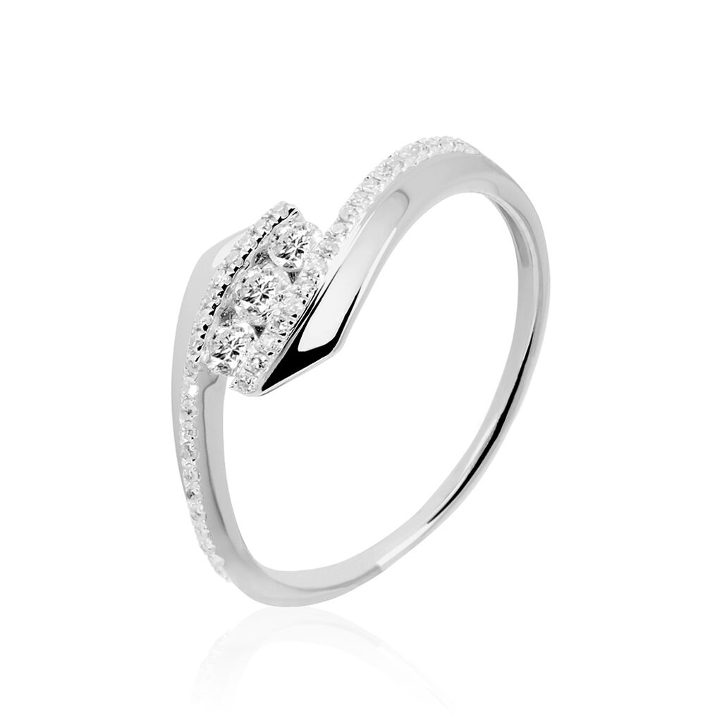 Bague Barbara Or Blanc Diamant - Bagues fiançailles Femme | Marc Orian