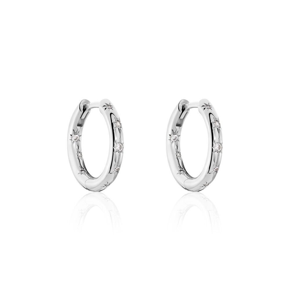 Créoles Selkis Oxydes De Zirconium - Créoles Femme | Marc Orian
