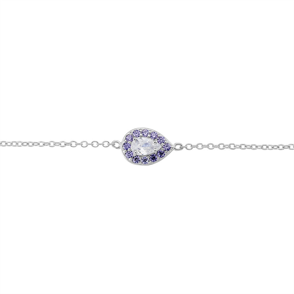 Bracelet Argent Tania Oxydes De Zirconium - Bracelets chaînes Femme | Marc Orian