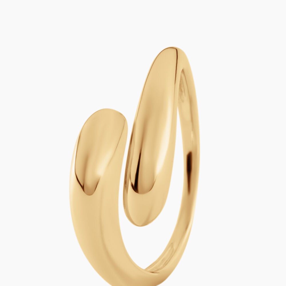 Bague Omega Argent Dor&eacute; A L'Or 750/1000 - Bagues dor&eacute;es Femme | Marc Orian