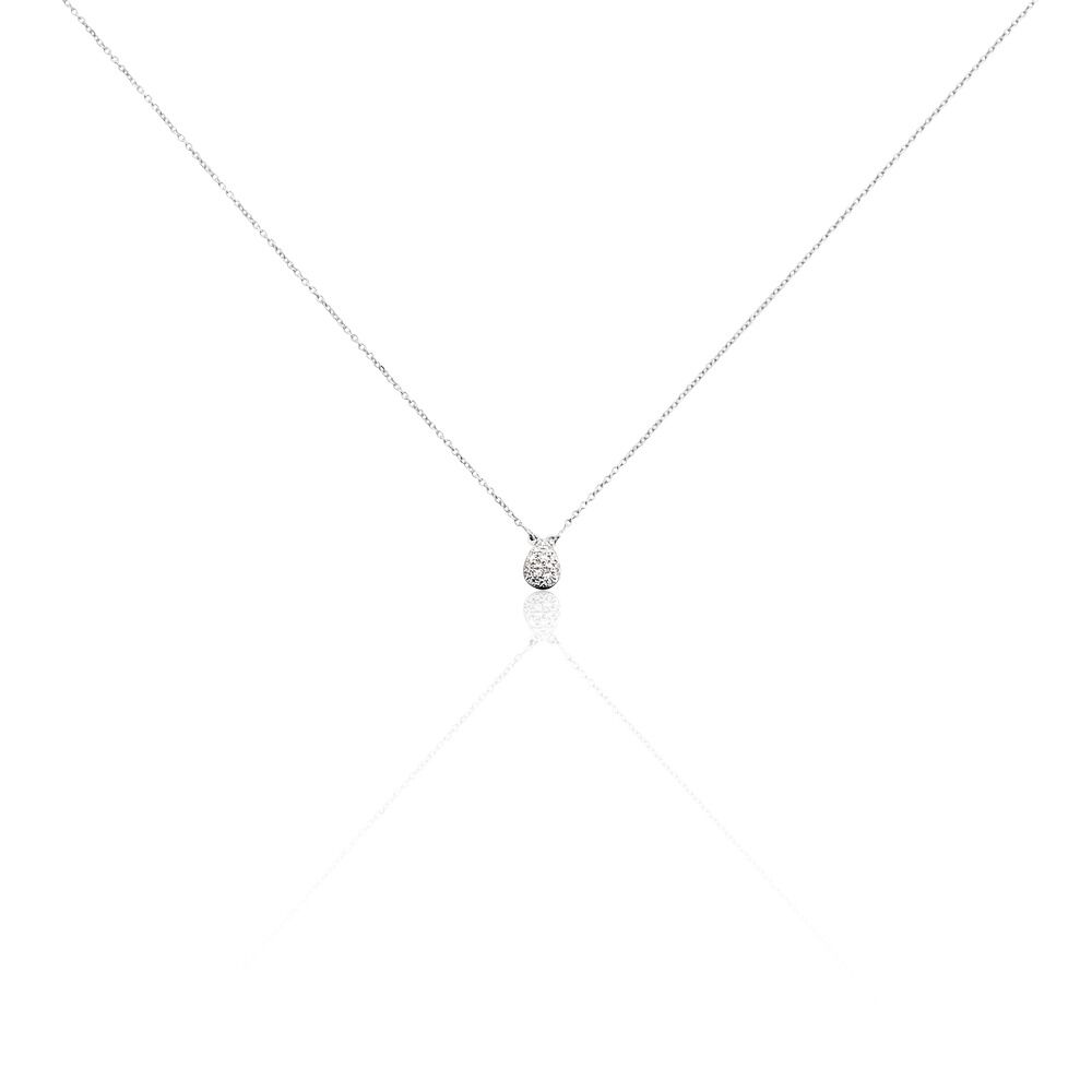 Collier Gally Or Blanc Diamant - Colliers avec pierres Femme | Marc Orian