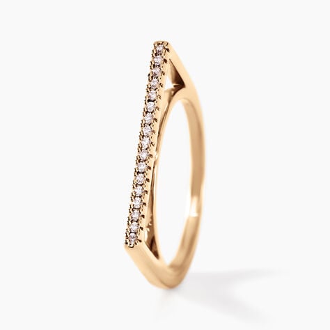 Bague Marika Plaqué Or Doré Oxyde De Zirconium - Bagues avec pierre Femme | Marc Orian