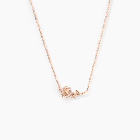 Collier Edenia Argent Rose Oxyde De Zirconium - Colliers avec pierres Femme | Marc Orian