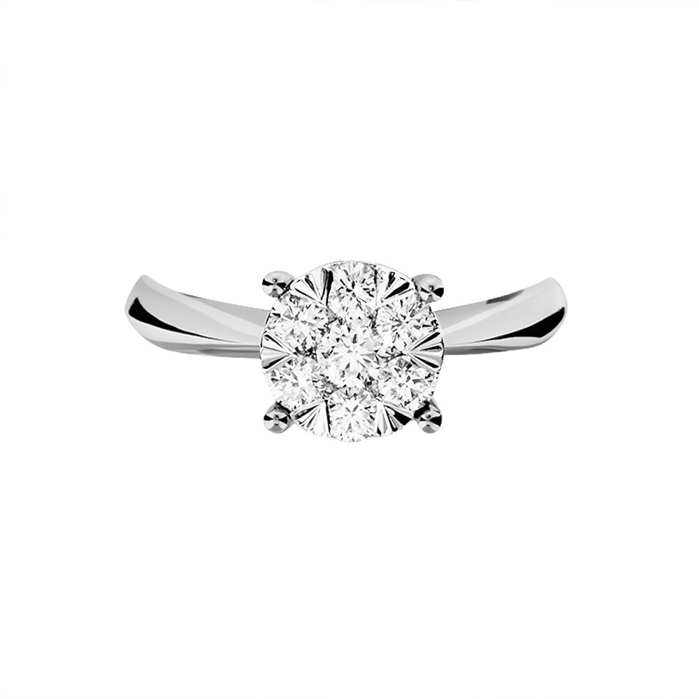 Bague Solitaire Dream Or Blanc Diamant - Solitaires Femme | Marc Orian