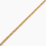 Bracelet Capucin Or Jaune Maille Marine Plate - Bracelets mailles Homme | Marc Orian