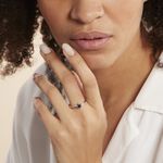Bague Anja Or Blanc Saphir Et Diamant - Solitaires Femme | Marc Orian