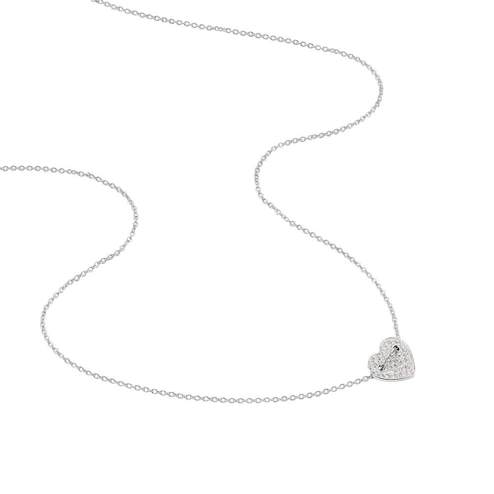 Collier Eliza Argent Blanc Oxyde De Zirconium - Colliers avec pierres Femme | Marc Orian