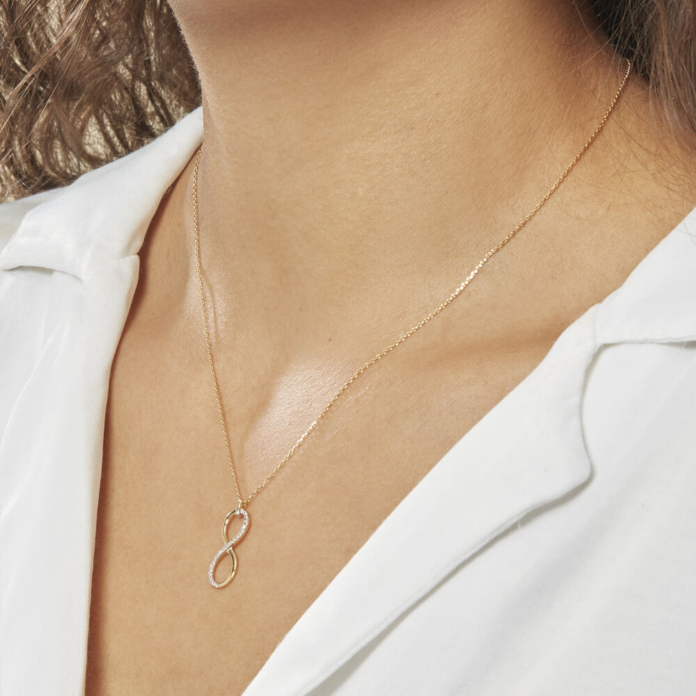 Collier Infino Or Jaune Diamant - Colliers avec pierres Femme | Marc Orian