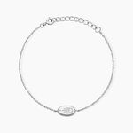 Bracelet Dhyana Argent Blanc Oxyde De Zirconium - Bracelets fantaisie Femme | Marc Orian