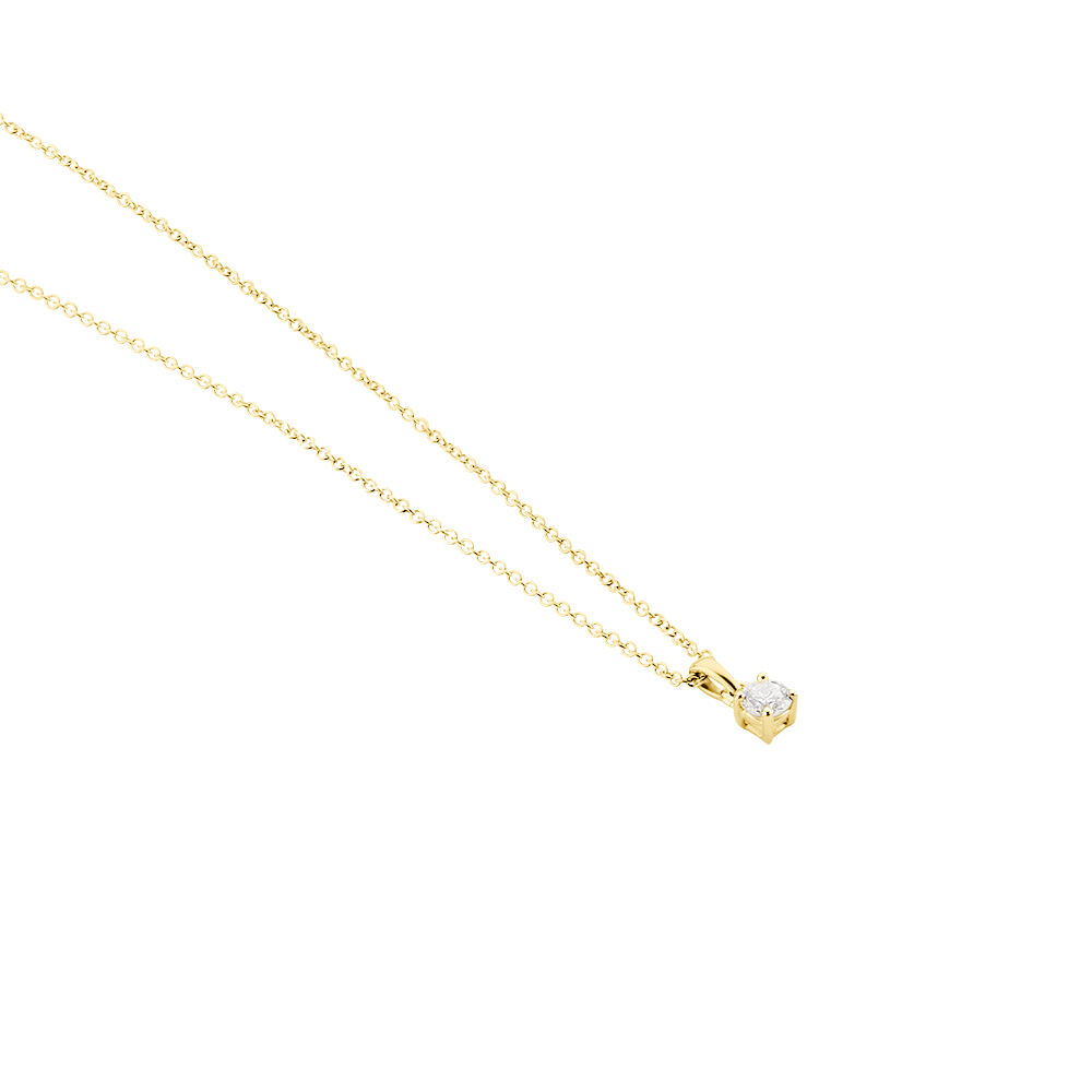 Collier Alexandra Or Jaune Diamant - Colliers solitaires Femme | Marc Orian