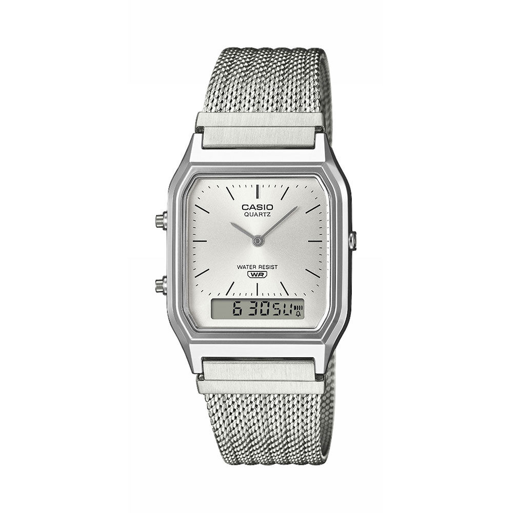 Montre Casio Collection Aq230 Argent&eacute; - Montres maille milanaise Unisex | Marc Orian