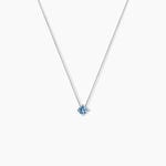 Collier Solitaire Argent Blanc Rio Santa Teresa Oxyde De Zirconium - Colliers solitaires Femme | Marc Orian