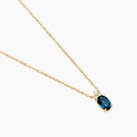 Collier Or Jaune Maurin Topaze Et Oxydes De Zirconium - Colliers avec pierres Femme | Marc Orian