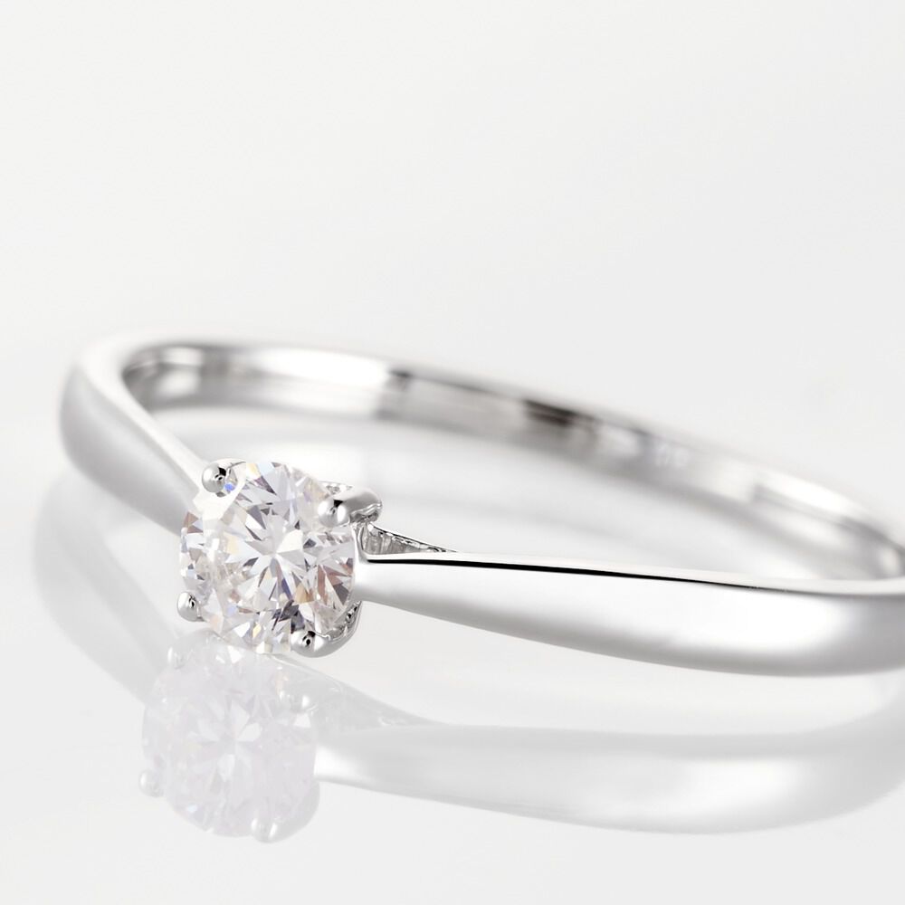 Bague Solitaire Vicoeuria Or Blanc Diamant - Solitaires Femme | Marc Orian
