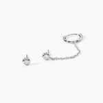 Boucles D'oreilles D&eacute;pareill&eacute;es Macha Argent Blanc Oxyde De Zirconium - Bijoux fantaisie Femme | Marc Orian