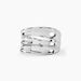 Bague Edwyna Argent Blanc - Bagues grosses Femme | Marc Orian