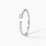 Bague Sherrie Argent Blanc Oxyde De Zirconium - Bijoux fantaisie Femme | Marc Orian