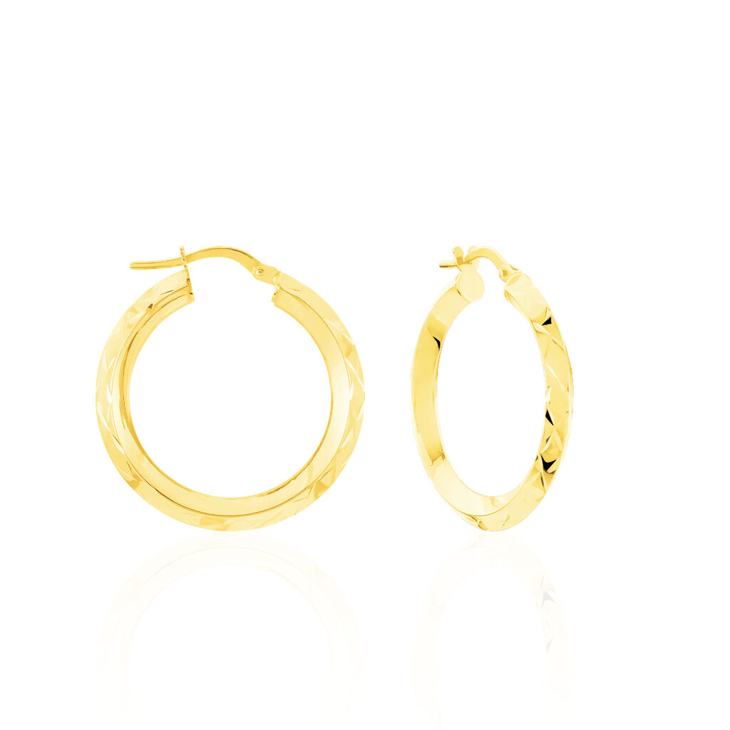 Cr&eacute;oles Roxanna Or Jaune - Cr&eacute;oles Femme | Marc Orian