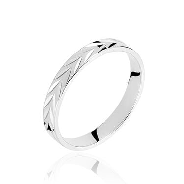 Alliance Epi Ruban Plat Or Blanc