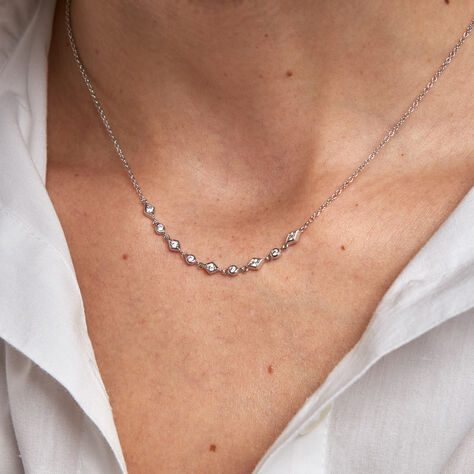 Collier Mascaret Argent Blanc Oxyde De Zirconium - Colliers Femme | Marc Orian
