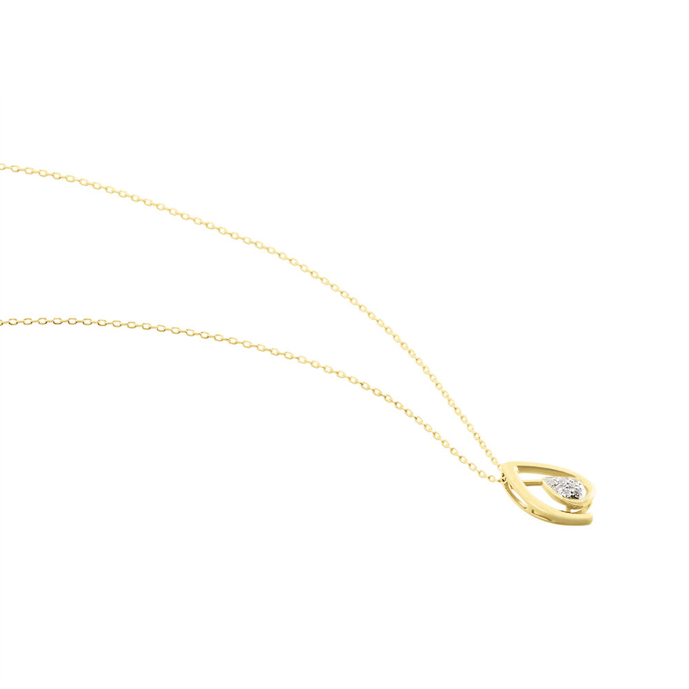 Collier Or Jaune Sheilana Diamants - Colliers avec pierres Femme | Marc Orian