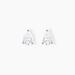 Boucles D'oreilles Puces Clarysse Argent Blanc Oxyde De Zirconium - Puces Femme | Marc Orian