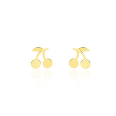 Boucles D'oreilles Puces Cerisia Or Jaune - Clous d'oreilles Enfant | Marc Orian