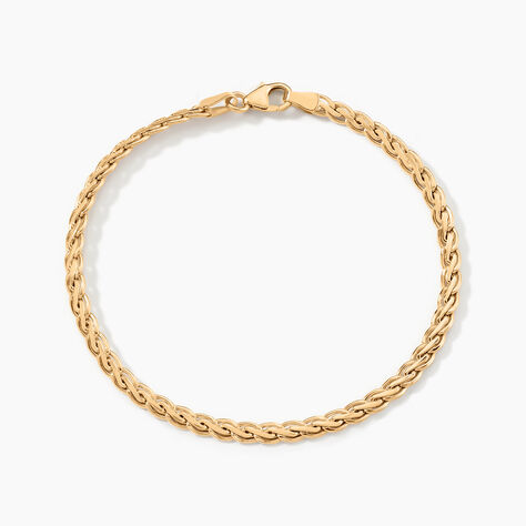 Bracelet Jayna Maille Palmier Or Jaune - Bracelets mailles Femme | Marc Orian