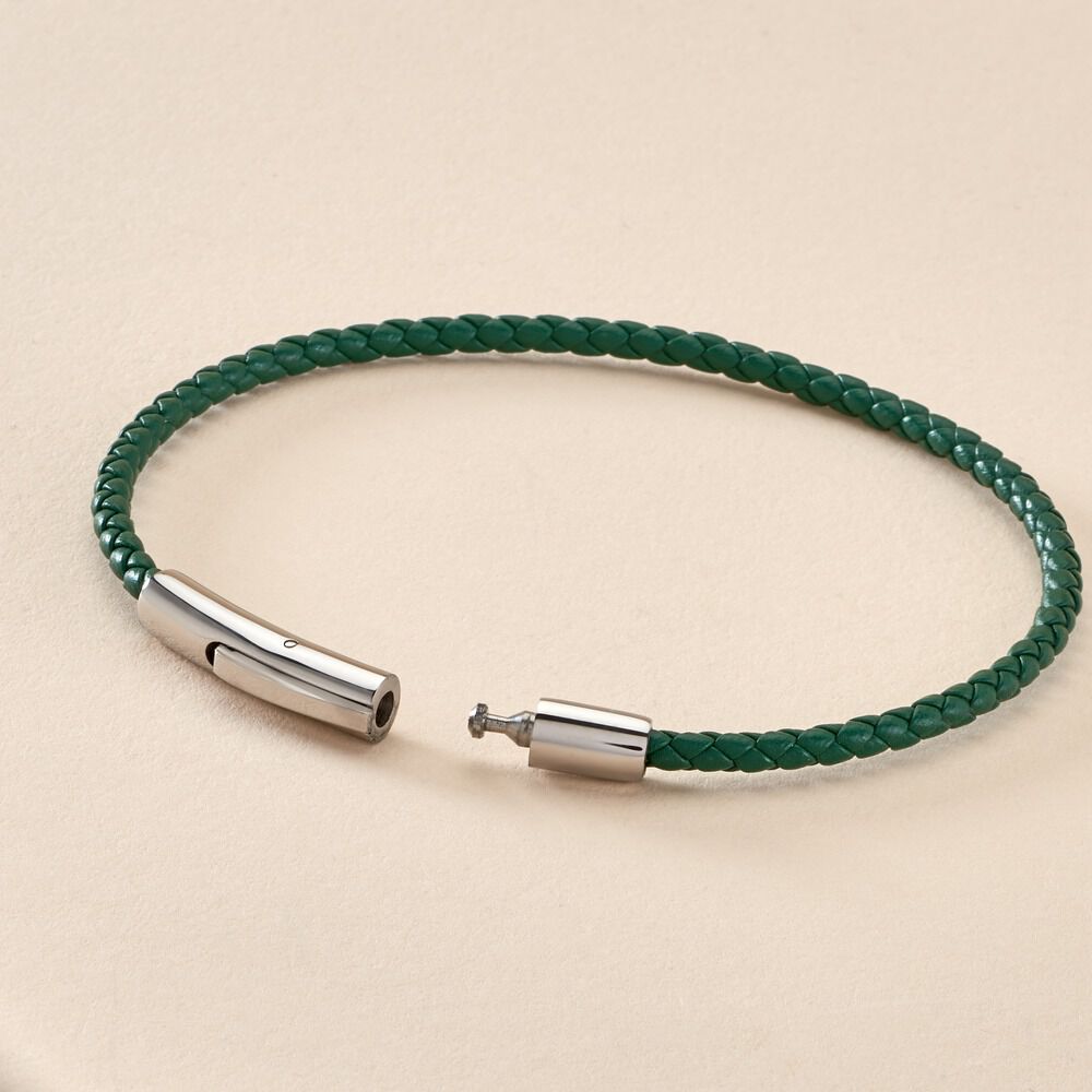 Bracelet Casimiro Acier Blanc - Bracelets cuir Homme | Marc Orian
