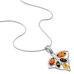 Collier Argent Blanc Anne-therese Ambre - Colliers avec pierres Femme | Marc Orian