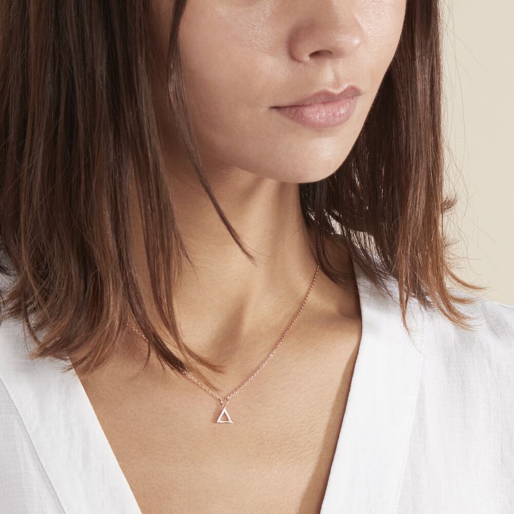Collier Lorena Argent Rose Oxyde De Zirconium - Colliers avec pierres Femme | Marc Orian