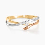 Bague Giusta Or Tricolore Diamant - Parures de mariage Femme | Marc Orian