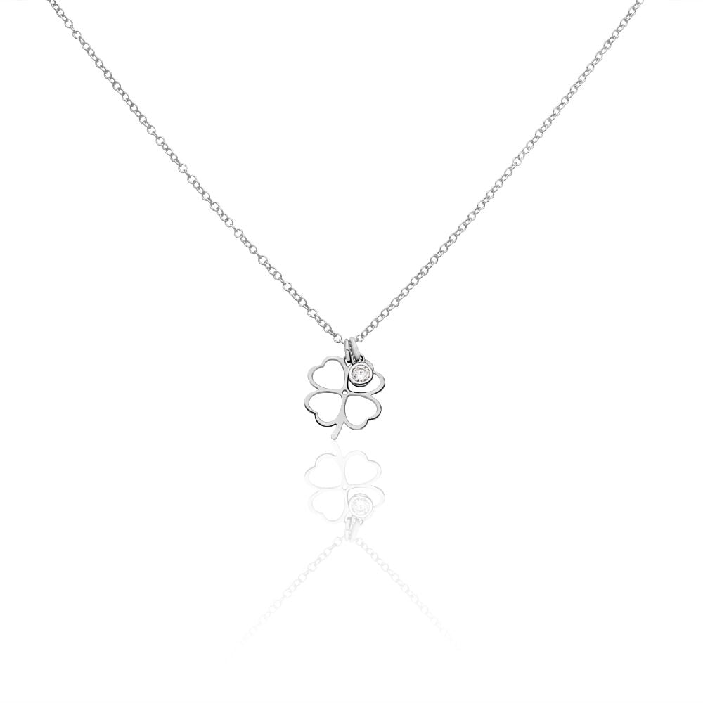 Collier Spirit Argent Blanc Oxyde De Zirconium - Colliers avec pierres Femme | Marc Orian