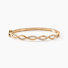 Bracelet Jonc Imae Plaqué Or Jaune Oxyde De Zirconium - Bracelets jonc Femme | Marc Orian