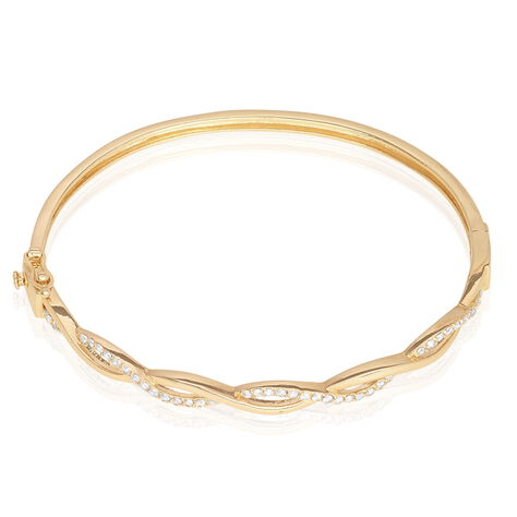 Bracelet Jonc Imae Plaqué Or Jaune Oxyde De Zirconium - Bracelets jonc Femme | Marc Orian