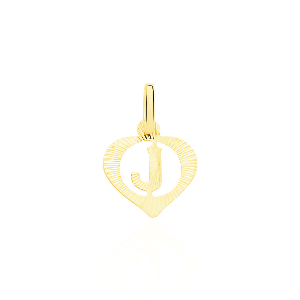 Pendentif Eudocie Coeur Lettre Or Jaune - Pendentifs Famille | Marc Orian
