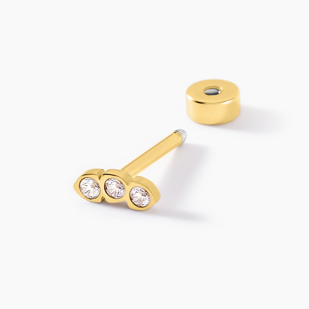 Piercing Pirias Acier Jaune Oxyde De Zirconium - Piercings Femme | Marc Orian