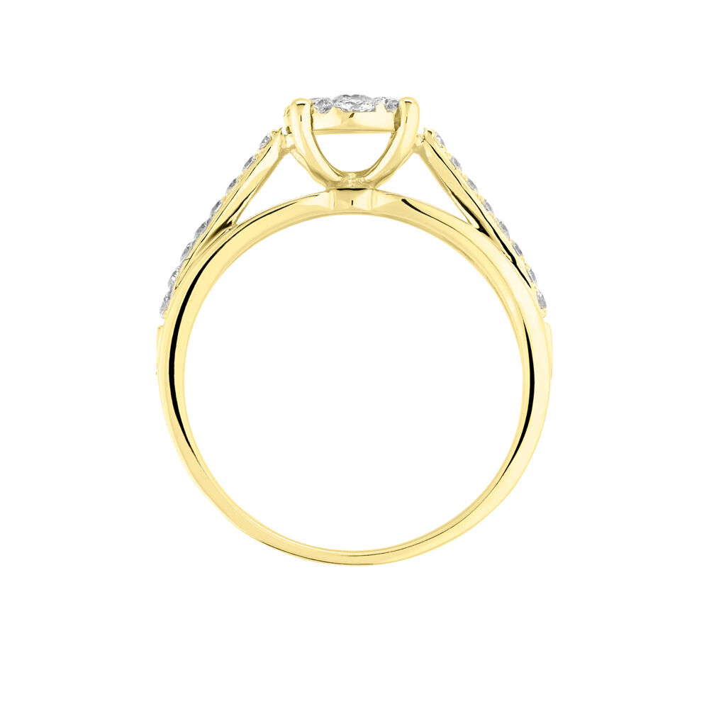 Bague Kate Or Jaune Diamant - Parures de mariage Femme | Marc Orian