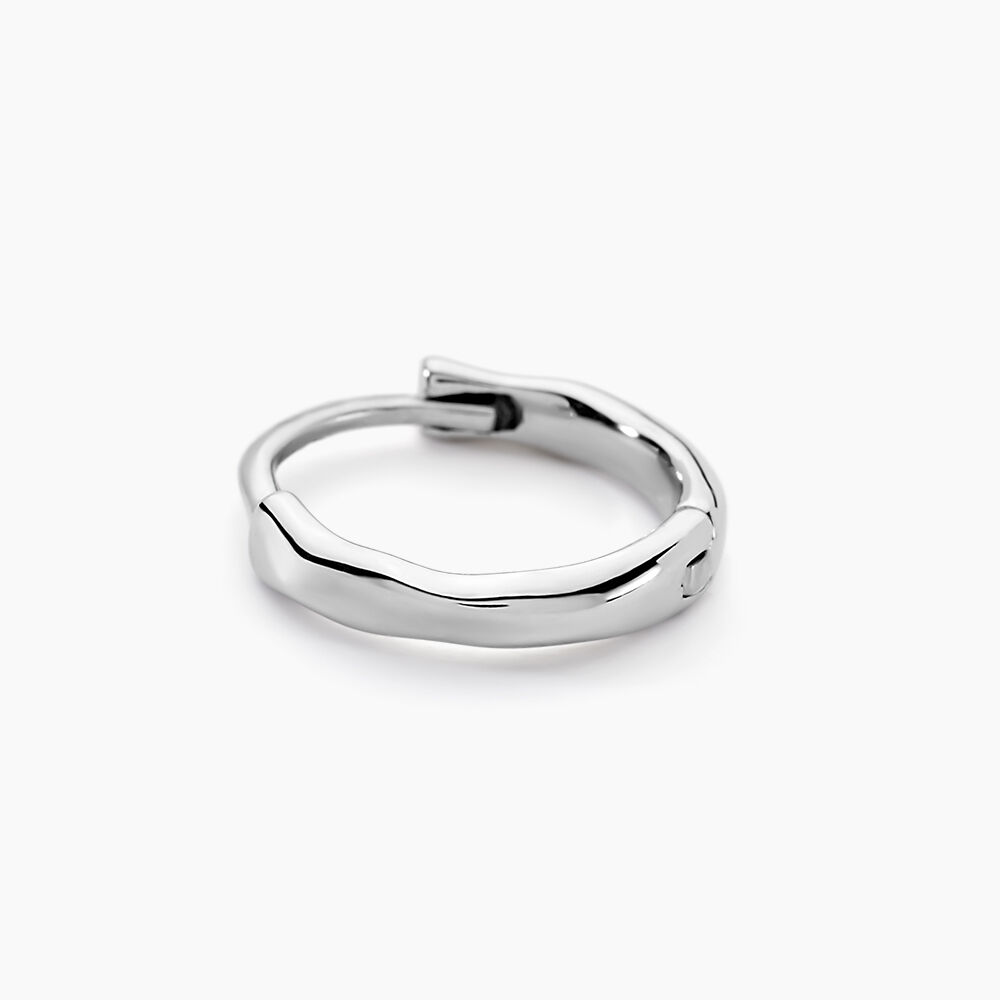Créole Sylas Argent Blanc - Créoles Homme | Marc Orian
