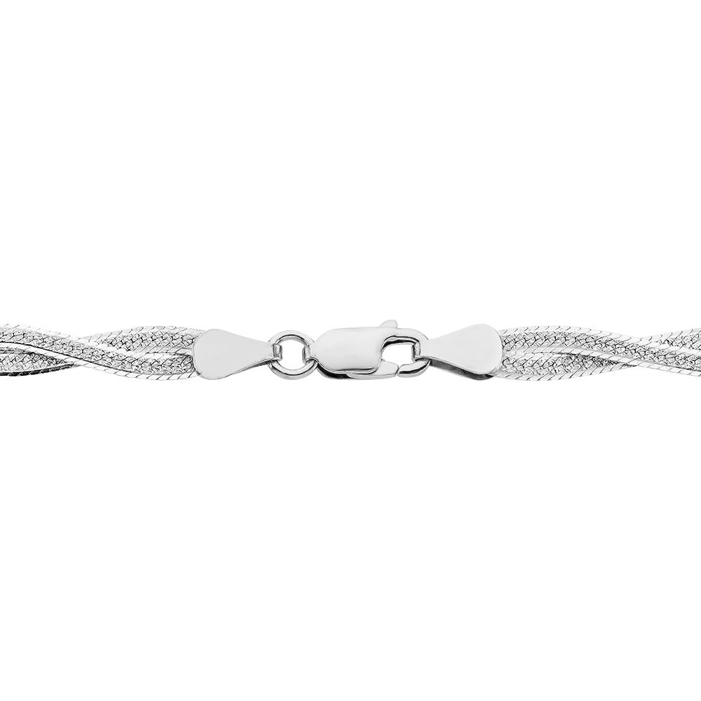 Collier Arkady Argent Blanc - Chaînes Femme | Marc Orian