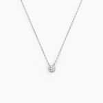 Collier Teani Or Blanc Diamant - Colliers avec pierres Femme | Marc Orian