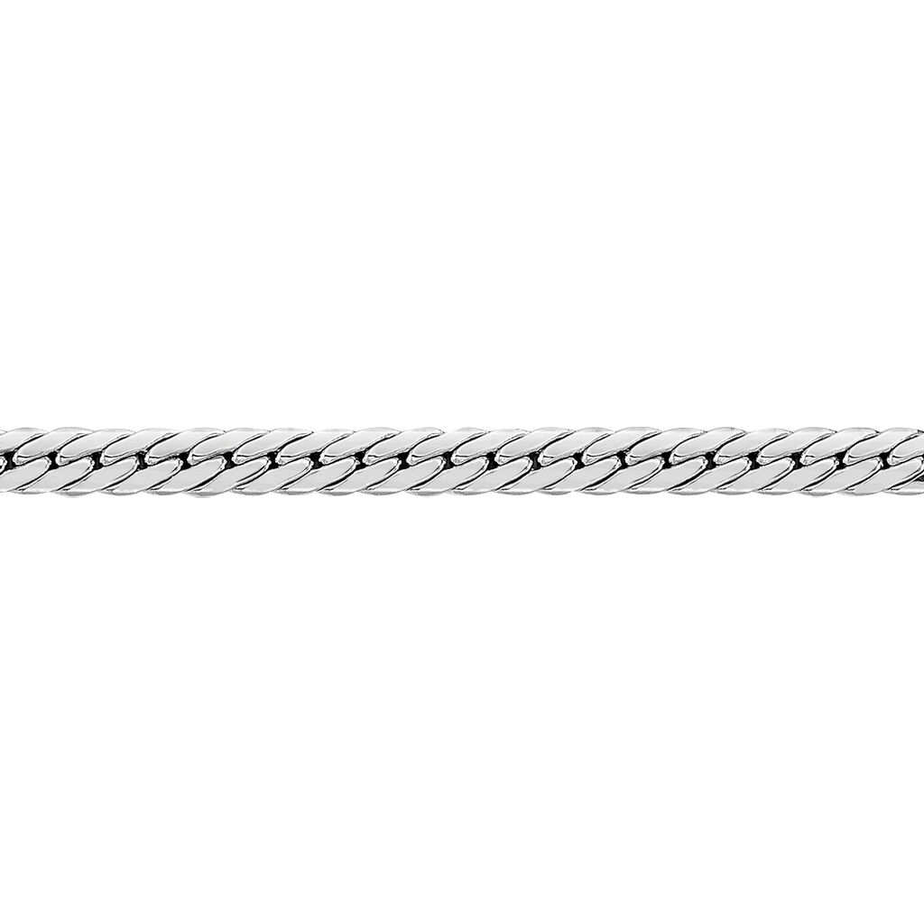 Collier Izel Maille Anglaise Or Blanc - Chaines Femme | Marc Orian