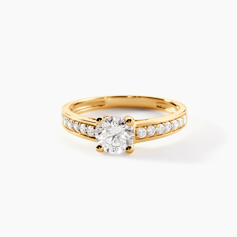 Bague Aramis Ld Or Jaune Diamant Synth&eacute;tique - Solitaires Femme | Marc Orian