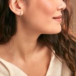 Cr&eacute;oles Djulia Argent Blanc - Cr&eacute;oles Femme | Marc Orian