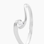 Bague Solitaire Vrille Or Blanc Diamant - Parures de mariage Femme | Marc Orian