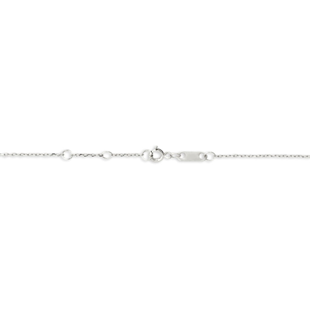Collier Courbes Or Blanc Diamant - Colliers Femme | Marc Orian