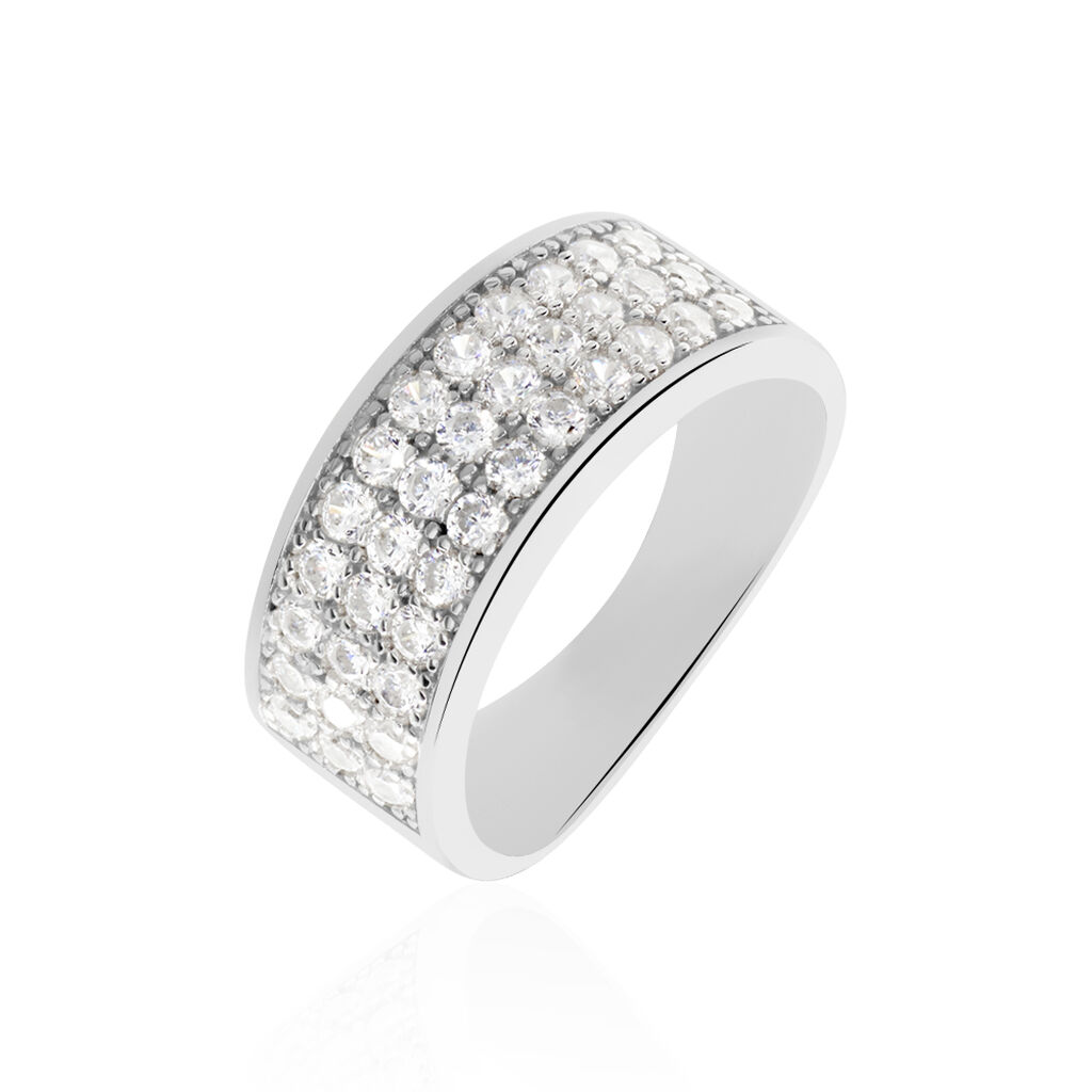 Bague Cecelia Argent Blanc Oxyde De Zirconium - Bagues avec pierre Femme | Marc Orian
