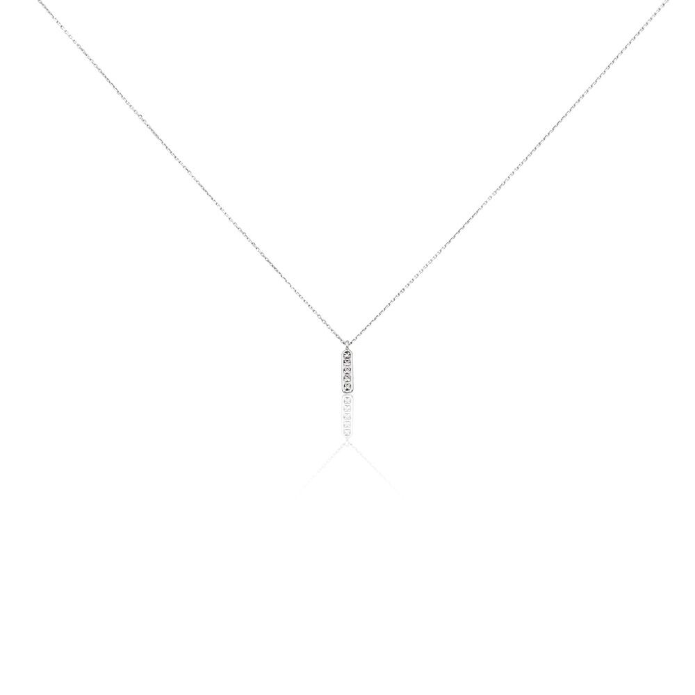 Collier Rosalin Blanc Diamant Blanc - Colliers avec pierres Femme | Marc Orian