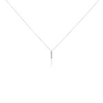 Collier Rosalin Blanc Diamant Blanc - Colliers avec pierres Femme | Marc Orian
