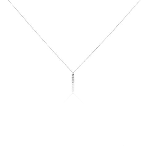 Collier Rosalin Blanc Diamant Blanc - Colliers avec pierres Femme | Marc Orian